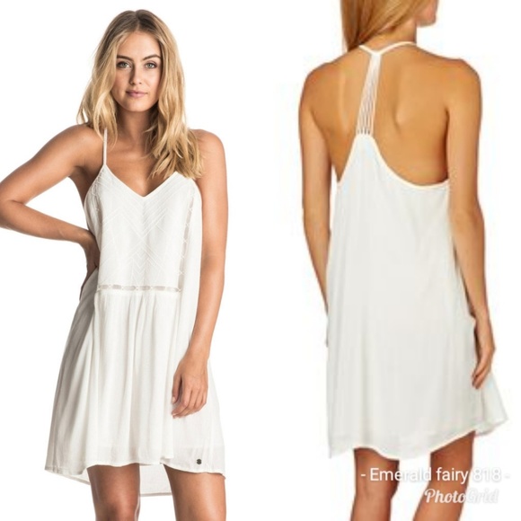 roxy white dress